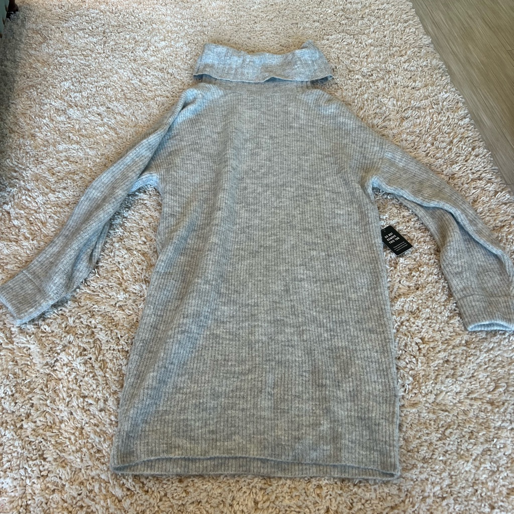 Express Grey Sweater Dress Small Never Worn Nwt